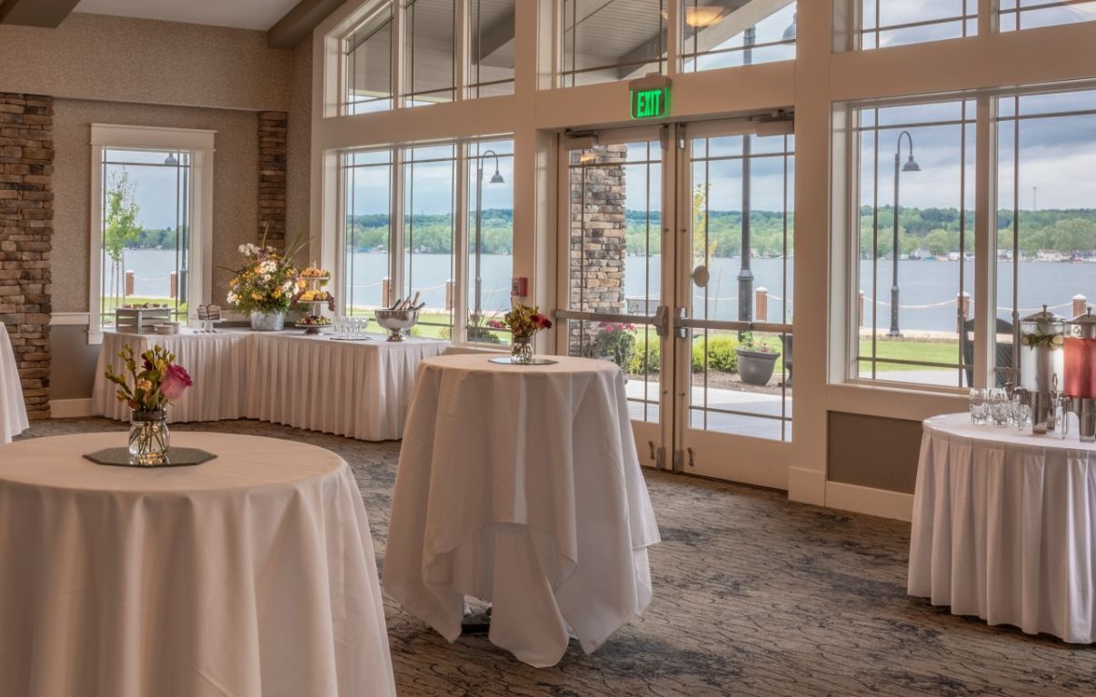 Function room at the Chautauqua Harbor Hotel