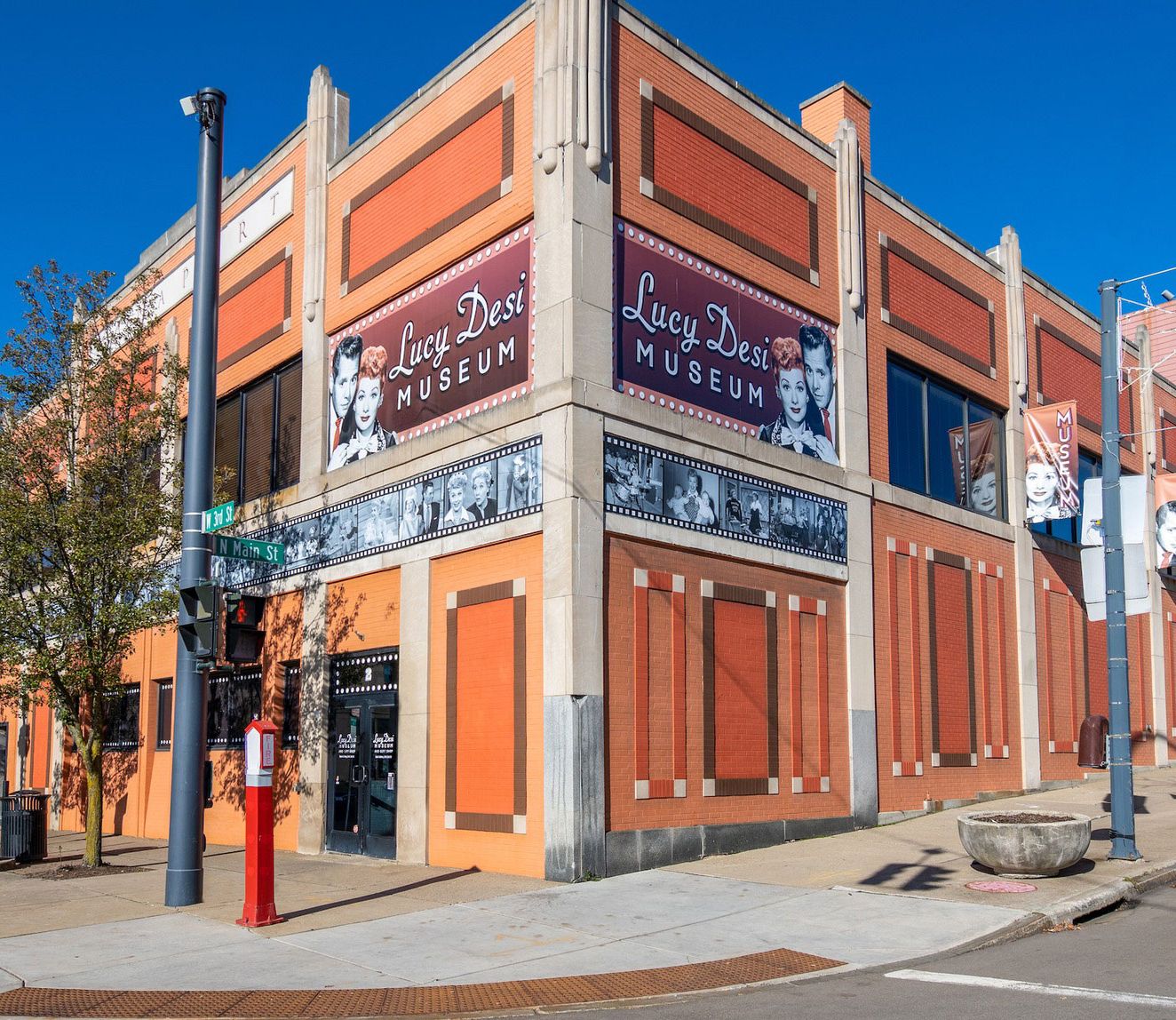 The exterior of the Lucy/Desi Museum in Jamestown NY