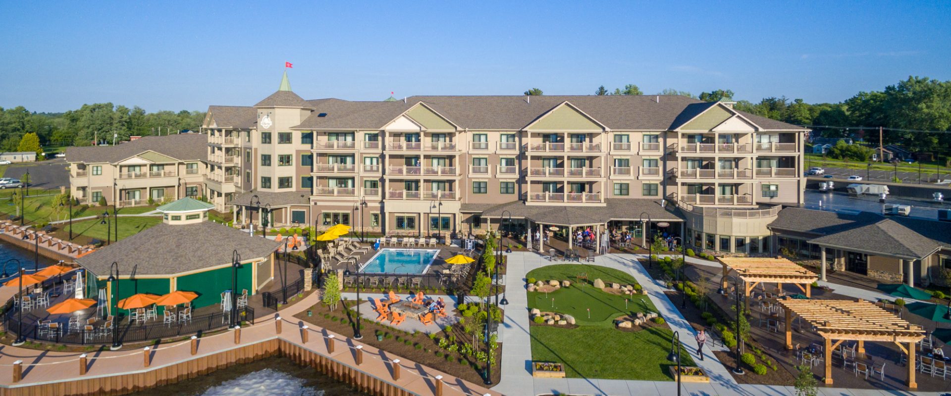 Chautauqua Harbor Hotel aerial